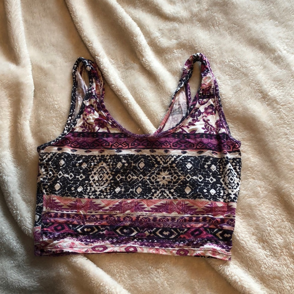 Small LA hearts crop top